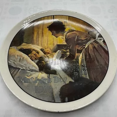Norman Rockwell  Mothers Day 1976 Collector Plate A Mothers Love P.NUMBER:9730AA • $20.72