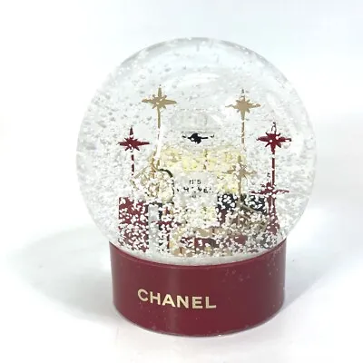 CHANEL N°5 Perfume Bottle Shopper Motif 2022 Novelty Snowdome Red/White Unused • $580.80