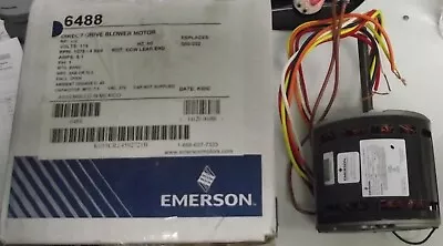 $67 • Buy Emerson Direct Drive Blower Motor 1/3HP 4 Speed 6488
