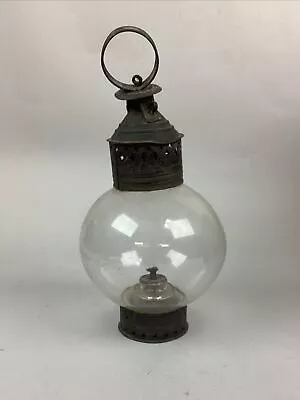 Antique Hanging Onion Glass Nautical Ship Kerosene Lantern - 12” • $25