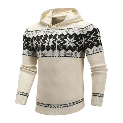 $39.27 • Buy Pullover Sweaters Christmas Fashion Printed Long Sleeve Sweater For Mens