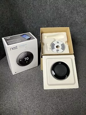 Nest 3rd Generation Learning Black Programmable Thermostat T3016US M33B • $112.49