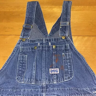 Men’s Big Smith Overalls Bibs Carpenter Worker Size 40X30 Paint Stains • $19.90