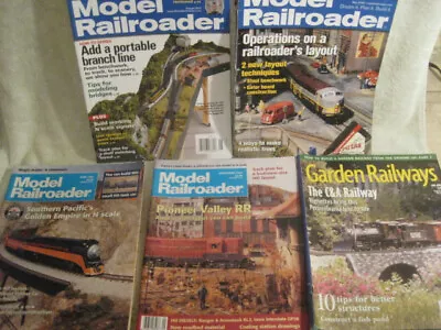 Lot Of 5 MODEL RAILROAD Magazines 1994-2013 • $3.75