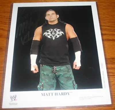 Matt Hardy Original Signed Wwe Promo Photo Coa 2006 • $29.99