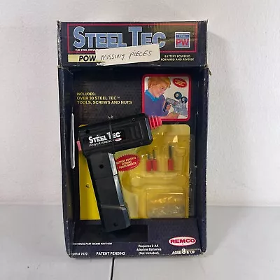 Vintage 1992 Remco Steel Tec Power Wrench #7070 Construction System Toy Set • $15.98