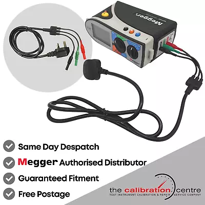 CCC740 MAINS TEST LEAD Plug Megger MFT1502 MFT1552 MFT1553 Multifunction Tester • £23.99