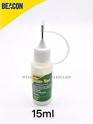 Gem-Tac Glue Applying Swarovski Crystals In Needle Precision Tip Bottle 15ml • $10.14