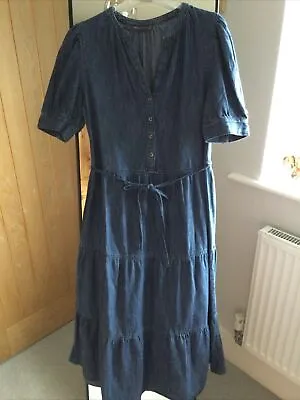 £0.99 • Buy M&S Collection Size 8 Denim Dress