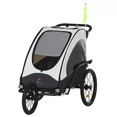 3in1 Bike Wagon Stroller 2 Seater For Big Kids Baby Child Bicycle Trailer Jogger • $269.35