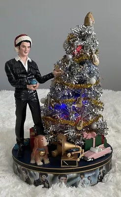 The Bradford Exchange Elvis Rock N Roll Christmas Tree Light Up Musical Figure • $199.98