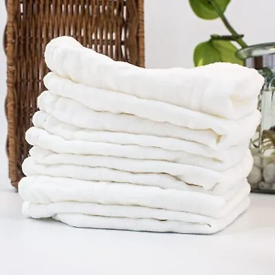Muslin Washcloths - 100% Cotton Baby Wipes Absorbent Soft Face Make Up Skin • $57.19