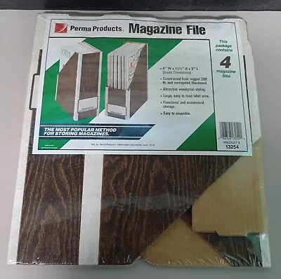 New Perma Products #13254 Magazine File Boxes - 4 Files In The Pack - Sealed  • $19.99