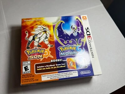 $234.99 • Buy Pokemon Sun And Moon Dual Pack Steelbook Limited Edition (Nintendo 3DS, 2016)