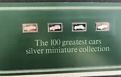 £19.99 • Buy 4 John Pinches 100 Greatest Cars Miniatures Silver 925 Ingots Issue 15 Nos 57-60
