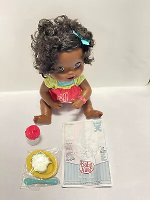 My Baby Alive Black AFRICAN AMERICAN Doll  2010 Interactive Talk Eat Poops Works • $129.99