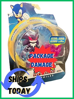 { DAMAGE PACKAGE } JAKKS SONIC The HEDGEHOG 4” MEPHILES The DARK Action Figure ! • $21.99