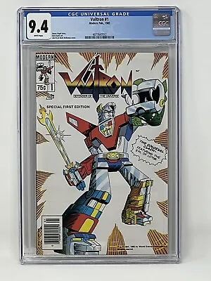 Voltron 1 Cgc 9.4 Newsstand Edition Modern Publishing 1985 • $150