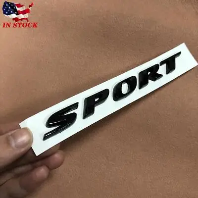 Gloss Black For Civic Sport Rear Trunk Letter Badge Emblem Nameplate Replace 1x • $12.59