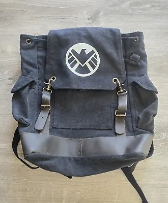 Rothco Vintage Military Expediction Rucksack - Black Tough Canvas / Leather Trim • $16