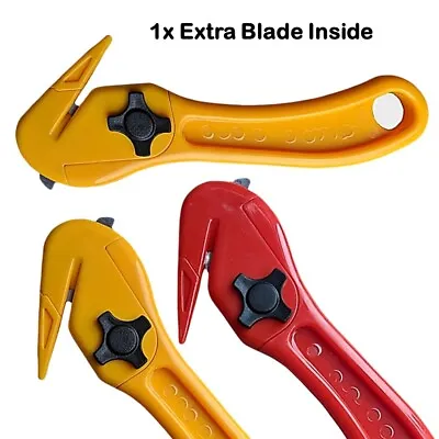 Safety Cutting Knife Box Opener Seat Belt Cutter Shrink Wrap Tape Cutter Tool • £2.99