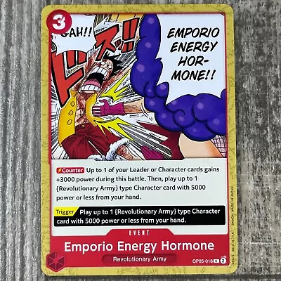 One Piece Card Game Emporio Energy Hormone Awakening Of The New Era OP05-018 • $1.60