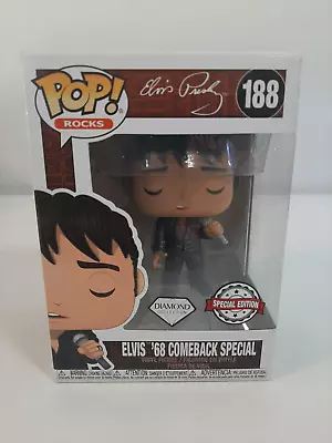 Pop Vinyl Figure - Elvis Presley - Elvis '68 Comeback Special # 188 • $19.57