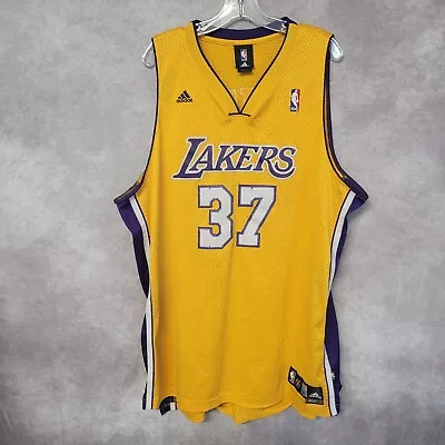 Rare Vintage Adidas Los Angeles Lakers  Ron Artest 37 Swingman Jersey  Mens 2XL • $139.99