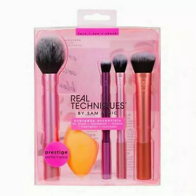 2023 Real Techniques Makeup Brushes Set Foundation Smooth Blender Sponges Puff • $20.89