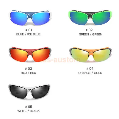 $22.30 • Buy Polarized Glasses Windproof Protective Fishing Cycling Sport Sunglasses Unisex