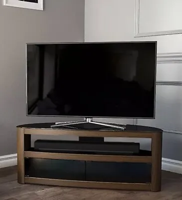 £100 • Buy TV Stand/cabinet In Walnut And Smoked Glass