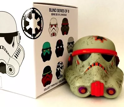 Disney Vinylmation 2.5  Star Wars Legion Stormtrooper Helmet Grey Orange Star • $37.49