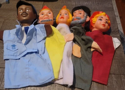 $20 • Buy VTG Mr. Rogers Neighborhood Puppets LOT Of 5  Toy Theater Hand Puppet 1970s