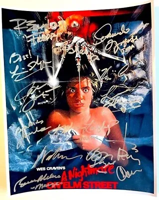 A NIGHTMARE ON ELM STREET 8x10 Photo Cast Signed By 13 Johnny Depp • $599.99