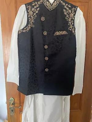 Mens Sharwani / Sherwani Asian Pakistani Indian Wedding With Matching Shoes • £80