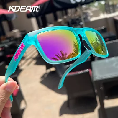 KDEAM Square Polarized Sunglasses Men's Women Sports Driving UV400 Shade Glasses • $11.99