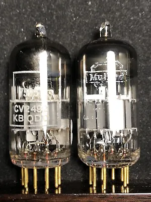 Mullard E88CC/6DJ8/6922/CV2492 Gold Pins Disc Getter Good Testing Matched Pair • $317.65