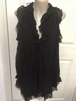 Women's *~*ZIMMERMANN*~* Black SILK Playsuit   Size 2 • $80