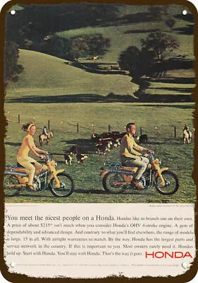 1965 HONDA TRAIL 90 Motorcycle Vintage-Look DECORATIVE REPLICA METAL SIGN • $24.99