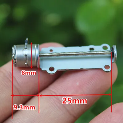 Micro Mini 8mm 2-phase 4-wire Stepper Motor 25mm Long Linear Lead Screw Shaft • $1.25