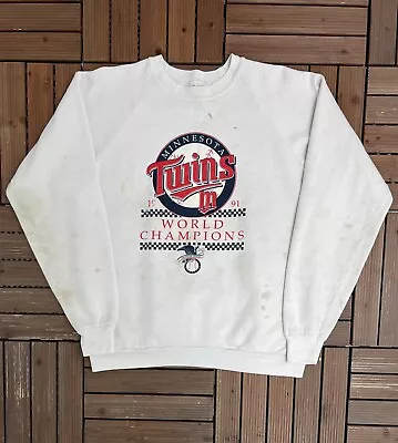 Minnesota Twins World Series 1991 Vintage Crewneck Sweater Size XXL • $25.44