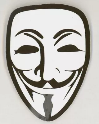 V For Vendetta Guy Fawks Mask Promo DC Comics Sticker • $7.99