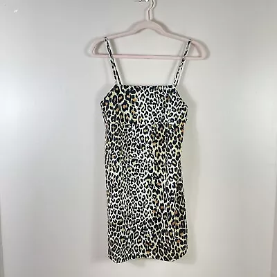 NWT ZARA TRAFALUC Womens Size S Leopard Print Sleeveless Empire Waist Dress • $11.99