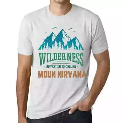 Men's Graphic T-Shirt Wilderness Adventure Is Calling Moun Nirvana Eco-Friendly • $37.39