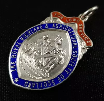 £63 • Buy 1955 Silver & Enamel The Royal Highland & Agricultural Society Of Scotland Medal