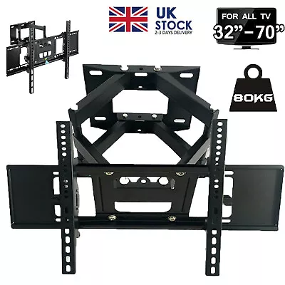 £24.59 • Buy TV Wall Bracket Mount Tilt Swivel Samsung LG Toshiba 32 40 43 50 55 65 70 Inch