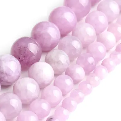 $6.43 • Buy Natural Purple Angelite Stone Beads 15''Strand 4/6/8/10mm For Jewellery...