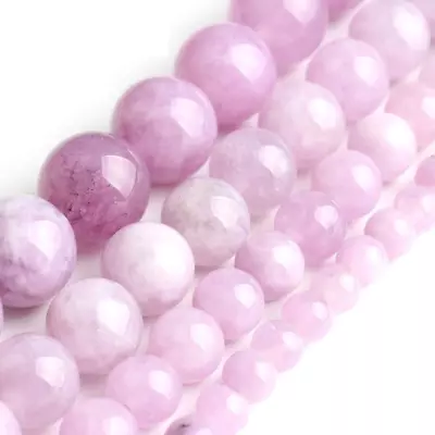 Natural Purple Angelite Stone Beads 15''Strand 4/6/8/10mm For Jewellery... • $7.69