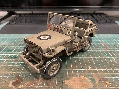 Gate 1/18 Scale Willys Jeep Built And Painted • £45