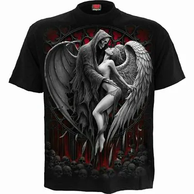 £16.99 • Buy Spiral Direct FORBIDDEN T-Shirt/Biker/Goth/Skull/Horror/Angel/Reaper/Top/Tee